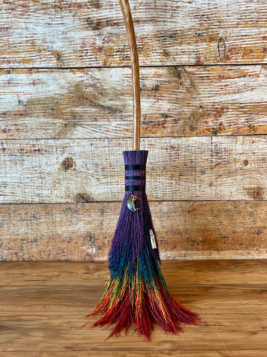 Chakra Broom - Crescent Moon