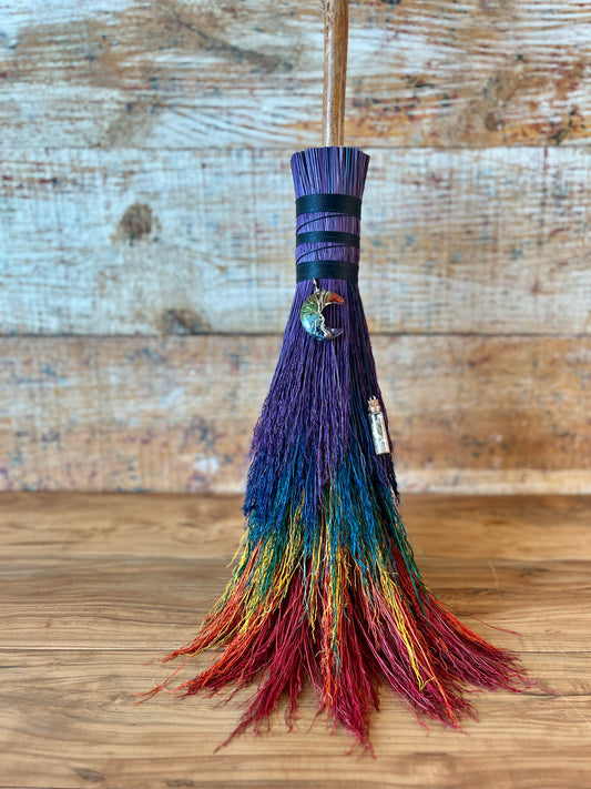 Chakra Broom - Crescent Moon
