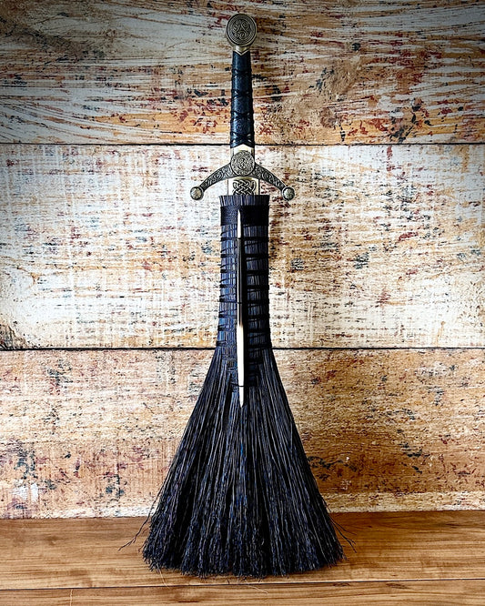 Porcupine Quill Athame Besom/Broom
