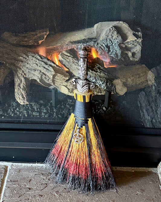 Shadow to Flame Athame Besom