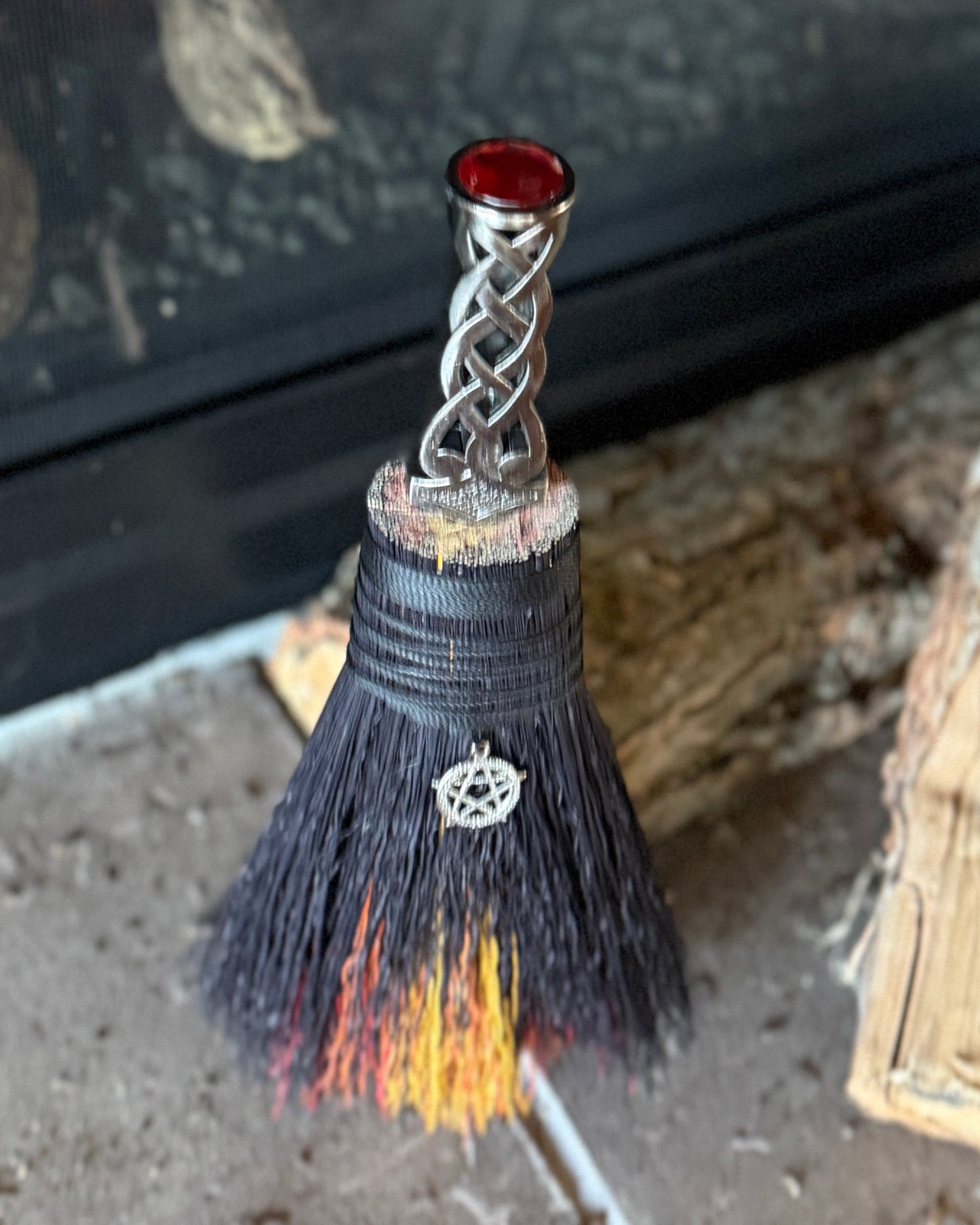 Shadowed Ember Mini Athame Besom
