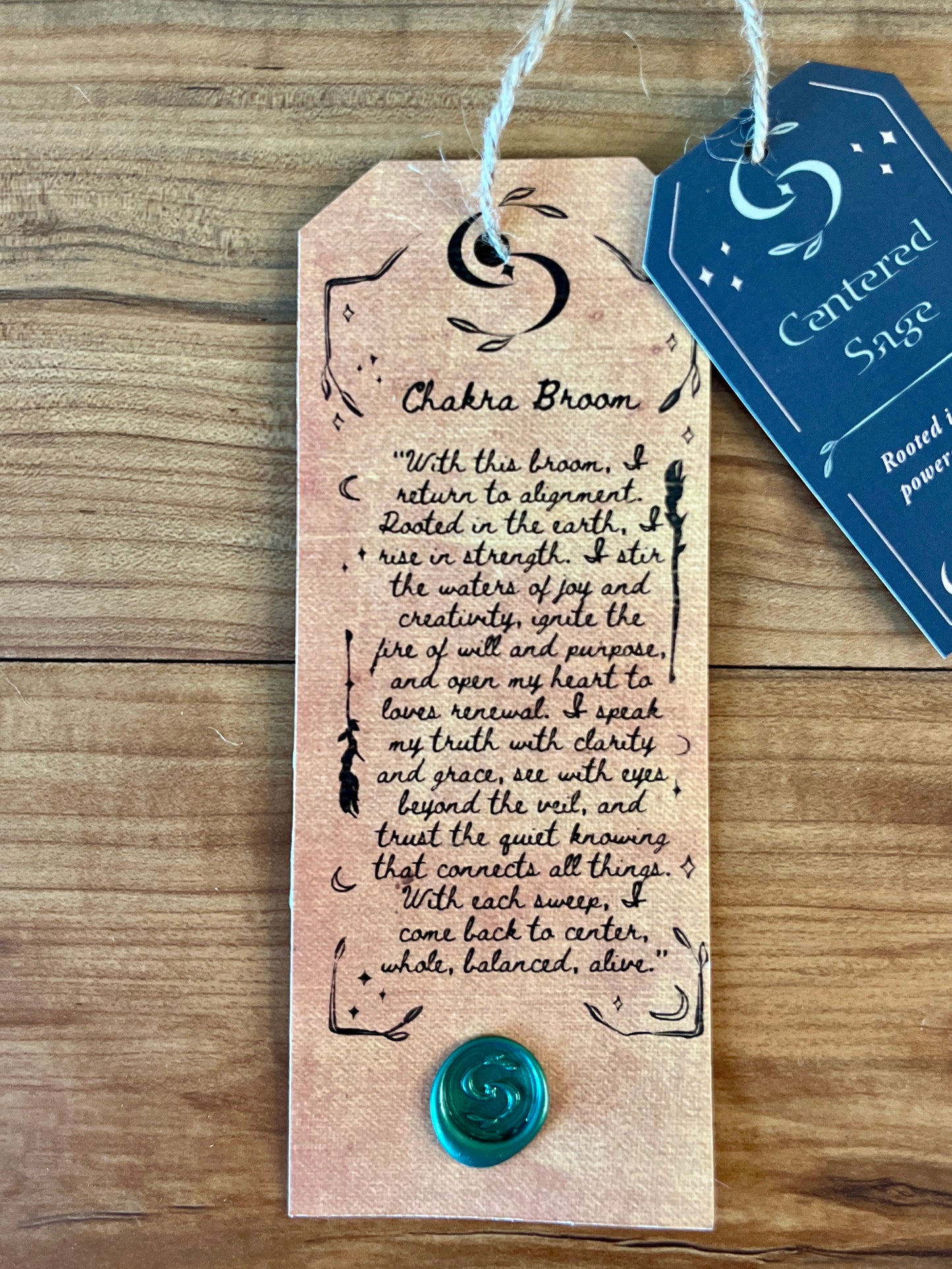 Chakra Broom - Crescent Moon