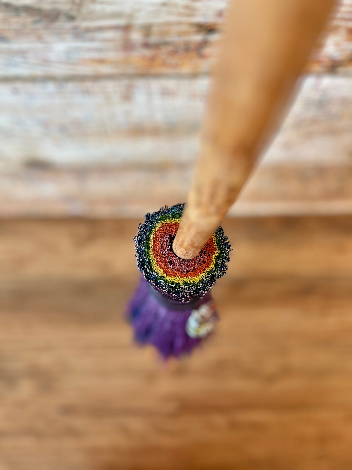 Chakra Broom - Crescent Moon