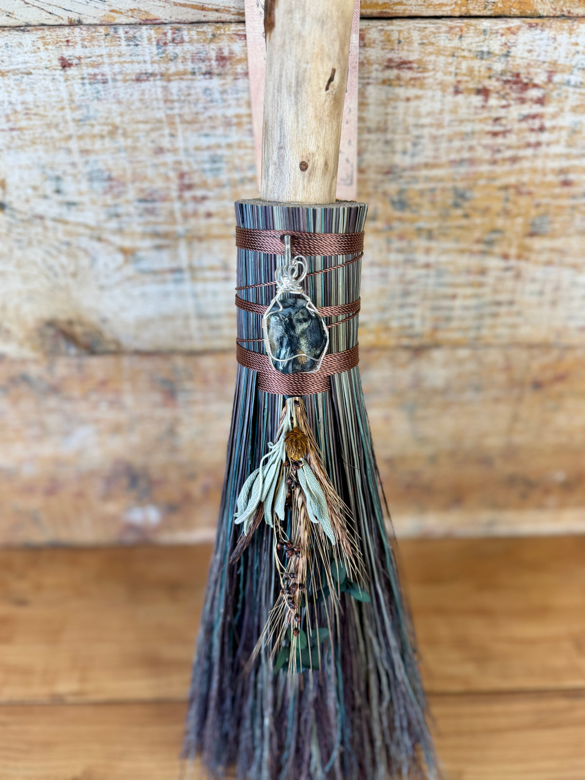 Silver Leaf Hearth Broom