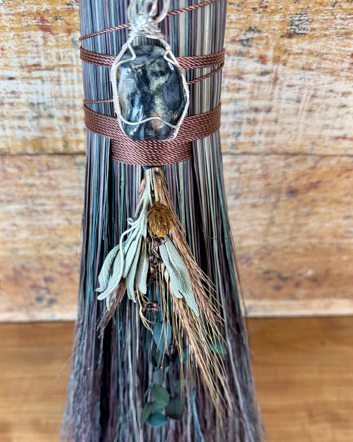 Silver Leaf Hearth Broom